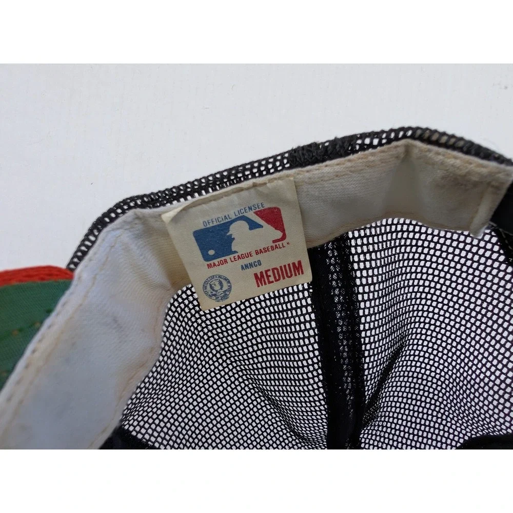 Vintage Baltimore‎ Orioles Hat STAINS Snapback 80s Mesh MLB Union USA Made Annco